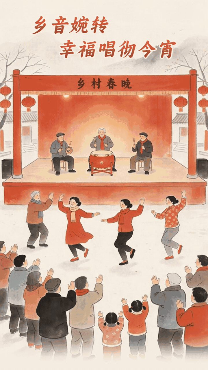 【AIGC长图】家乡里的新春烟火气