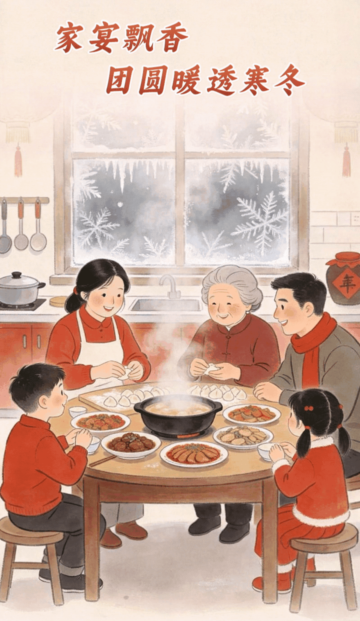 【AIGC长图】家乡里的新春烟火气