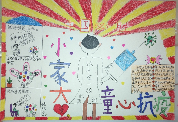 “小家大爱 童心战疫”全国中小学生作品展播【书画类第二批】