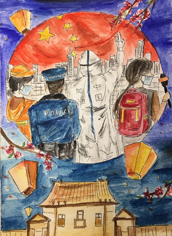 “小家大爱 童心战疫”全国中小学生作品展播【书画类第二批】