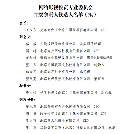 北京文化产业投融资协会网络影视投资专业委员会2020年第一次会议顺利召开