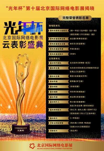 “光年杯”揭晓 第十届北京国际网络电影展表彰盛典圆满落幕