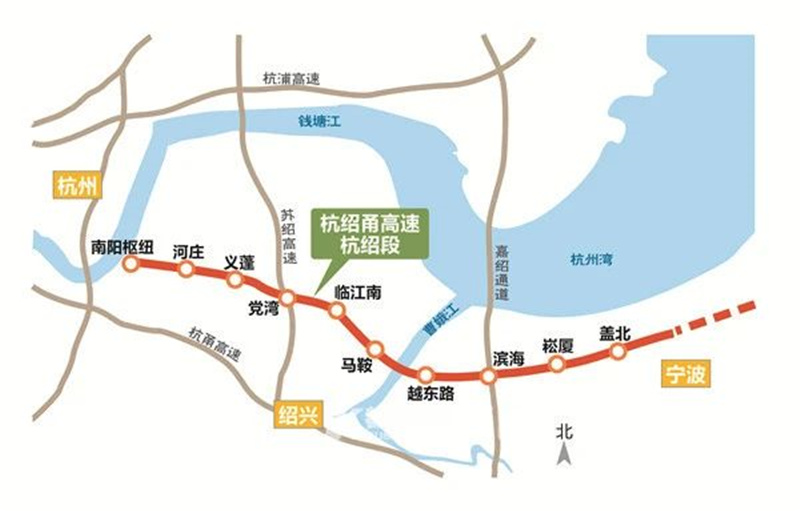 浙江省交通集团杭绍甬高速杭绍段项目主线先行段施工许可获批 浙江省交通集团杭绍甬高速杭绍段项目主线先行段施工许可获批