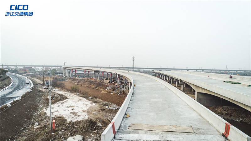 浙江交通集团钱江通道北接线项目实干攻坚力夺“开门红” 浙江交通集团钱江通道北接线项目实干攻坚力夺“开门红”