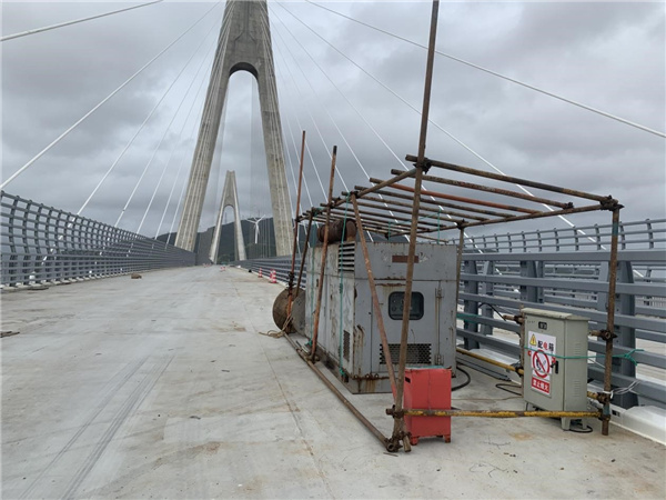 浙江:宁波舟山港主通道项目全力以赴备战“烟花” 浙江:宁波舟山港主通道项目全力以赴备战“烟花”