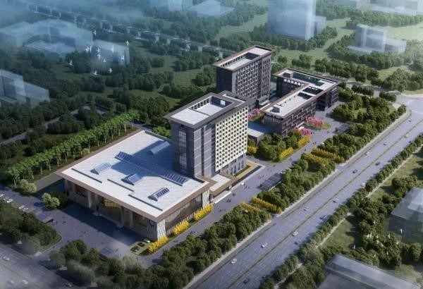 陕西西咸新区沣东新城首家公立三甲医院封顶