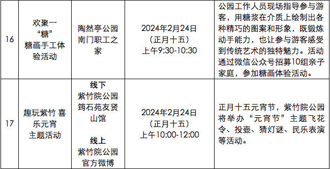 京城周末丨迎元宵节！古建公园里20项主题活动等您来