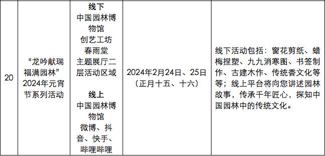 京城周末丨迎元宵节！古建公园里20项主题活动等您来