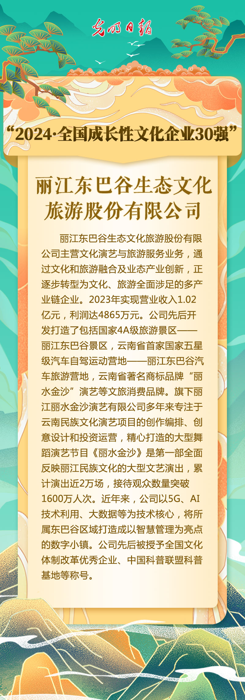 丽江东巴谷生态文化旅游股份有限公司