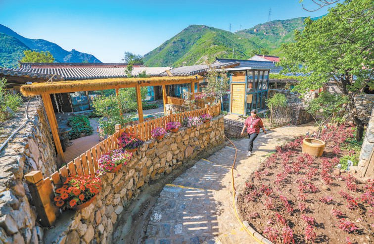 八达岭镇打造“长城会客厅” 八达岭镇石峡村深耕长城文旅,打造精品民宿。本报记者 潘之望摄