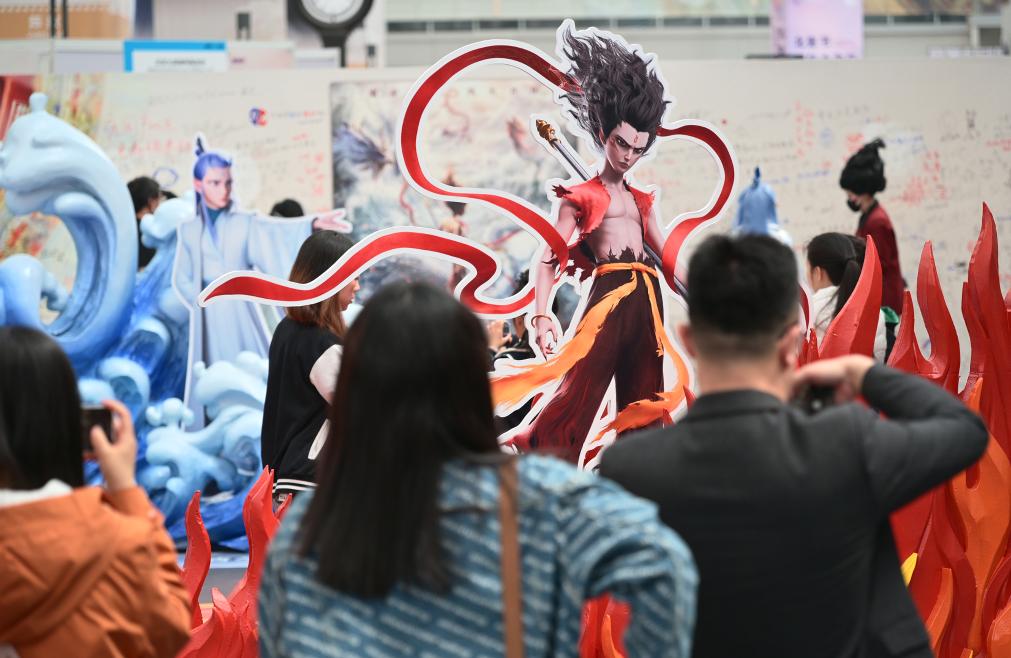 电影《哪吒之魔童闹海》破亿手绘海报展举行