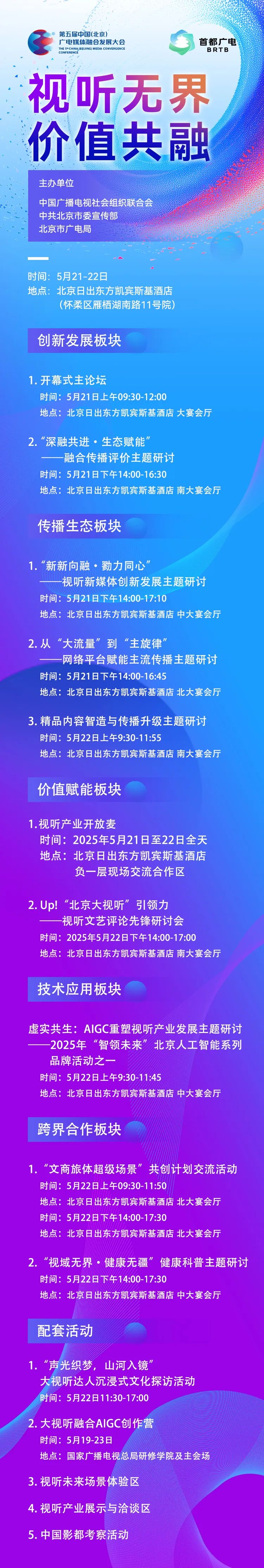 精彩日程抢先看！第五届中国（北京）广电媒体融合发展大会启幕在即