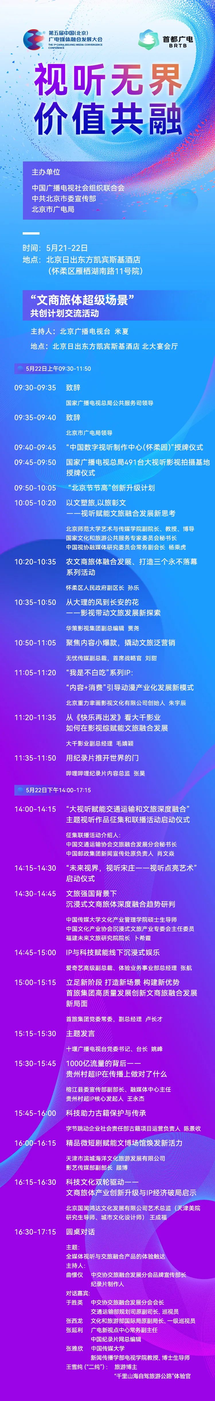 议程首发！第五届中国（北京）广电媒体融合发展大会 精彩抢先看——