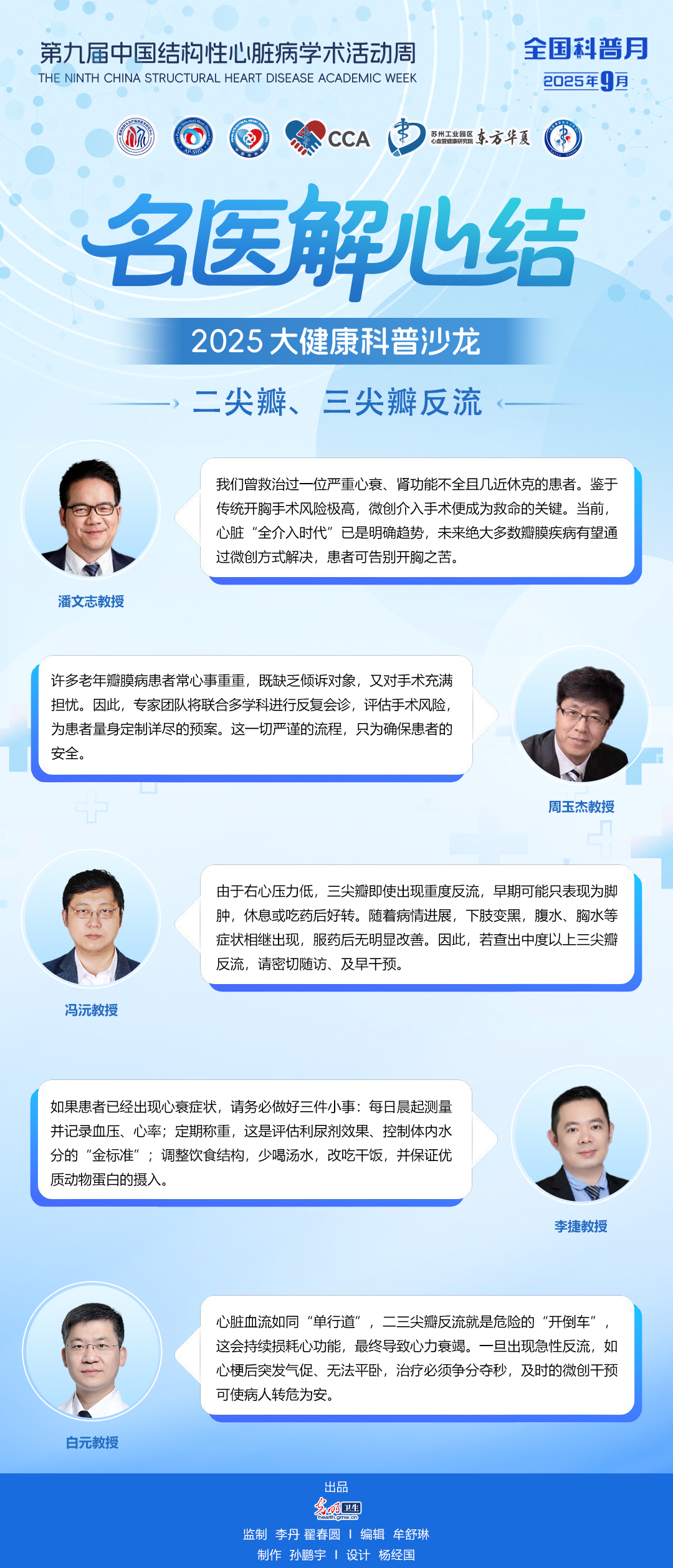 【全国科普月】2025中国结构周科普海报|二尖瓣、三尖瓣反流：如何让心脏血流回归“单行道”