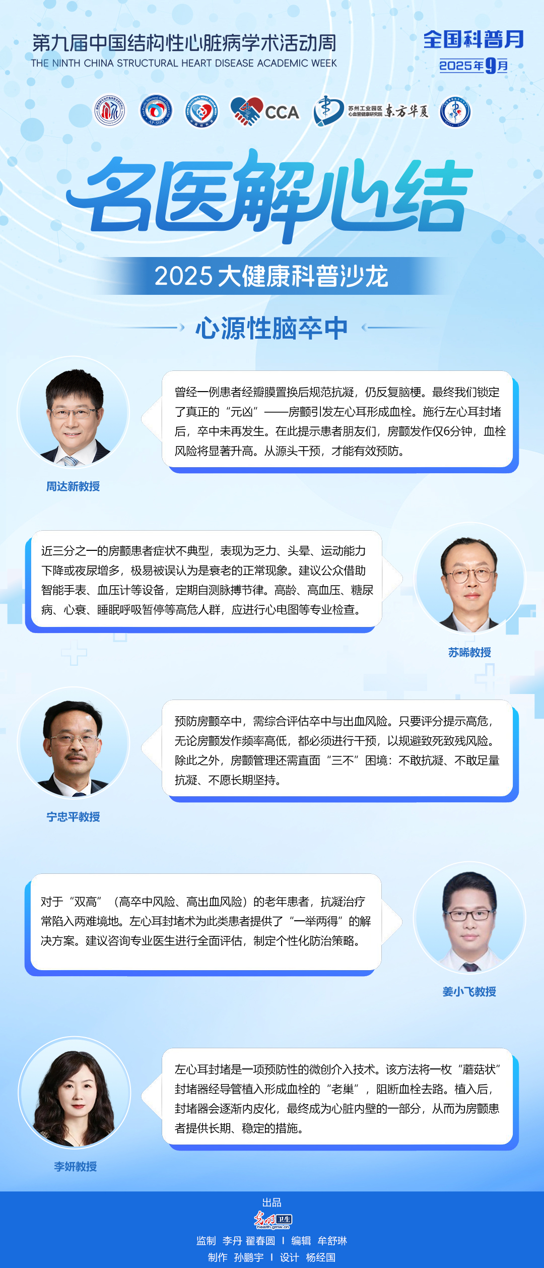 【全国科普月】2025中国结构周科普海报|心源性脑卒中：藏在心脏里的脑梗危机