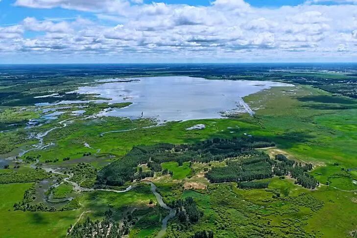 天蓝水清地绿通辽生态焕新颜 图片
