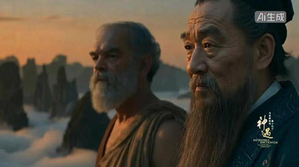 AI唤醒伟大相遇 国际合拍纪录片《神遇：当苏格拉底遇上孔子》今晚播出