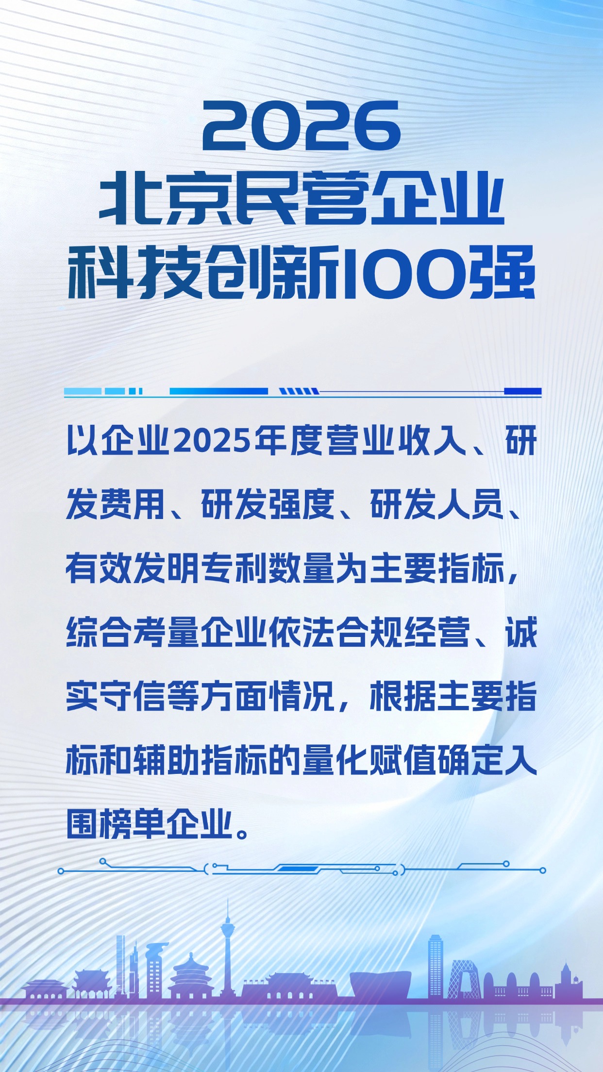 2026北京民营企业科技创新100强