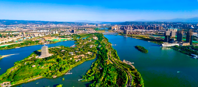 20国记者“云端”看浐灞 认识新西安