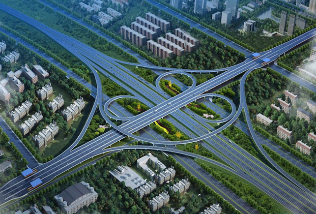 陕西省西咸新区沣东新城交通路网逐步完善