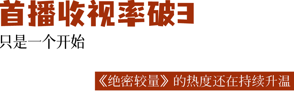 《绝密较量》首播收视破3,硬核谍战燃爆荧屏!
