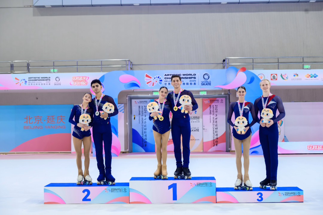 2025年世界花样轮滑锦标赛赛程过半,昨日双金花落意大利