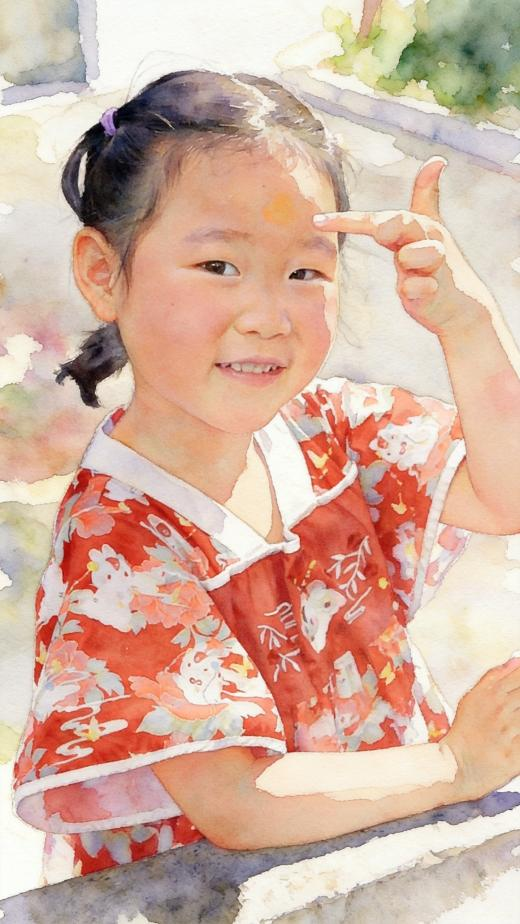 【网络中国节·端午】雄黄点额:眉间一笔护童真 【网络中国节·端午】雄黄点额:眉间一笔护童真